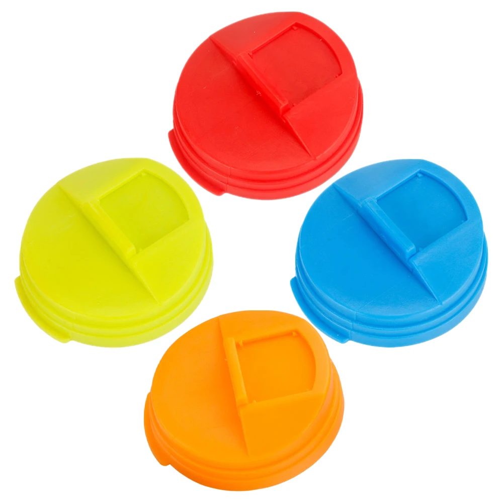 

4pcs Leak-Proof Soda Covers Plastic Lids Reusable Spill-Resistant Beverage Covers For Soda Beer Canned Drinks Outdoor Picnics