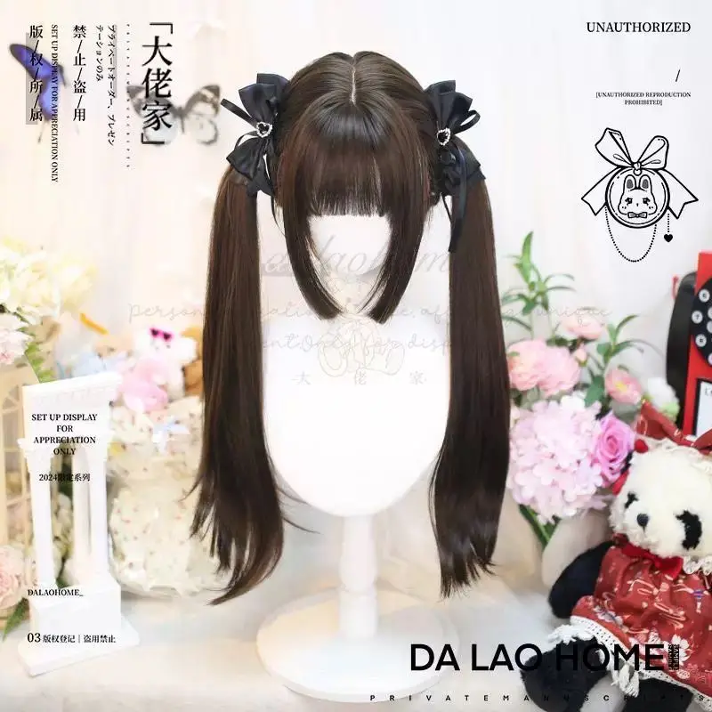 Women Lolita Cospaly Wig Sweet Gentle Hair Synthetic Long Cute Ombre Blonde Natural Soft Daily Use School Life Halloween Party