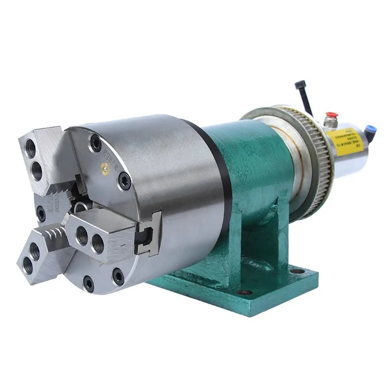 

Lathe spindle pneumatic rotary chuck fully automatic numerical control three-jaw power head 160200 welding head instrument car