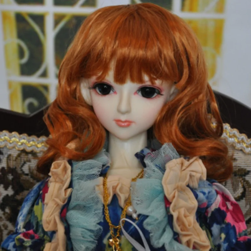 JD045 1/6 1/4 1/3 Long Nature Wave  Synthetic Mohair BJD  Wig 6-7inch 7-8inch  8-9inch  9-10inch YOSD  MSD SD Blythes Accessorie