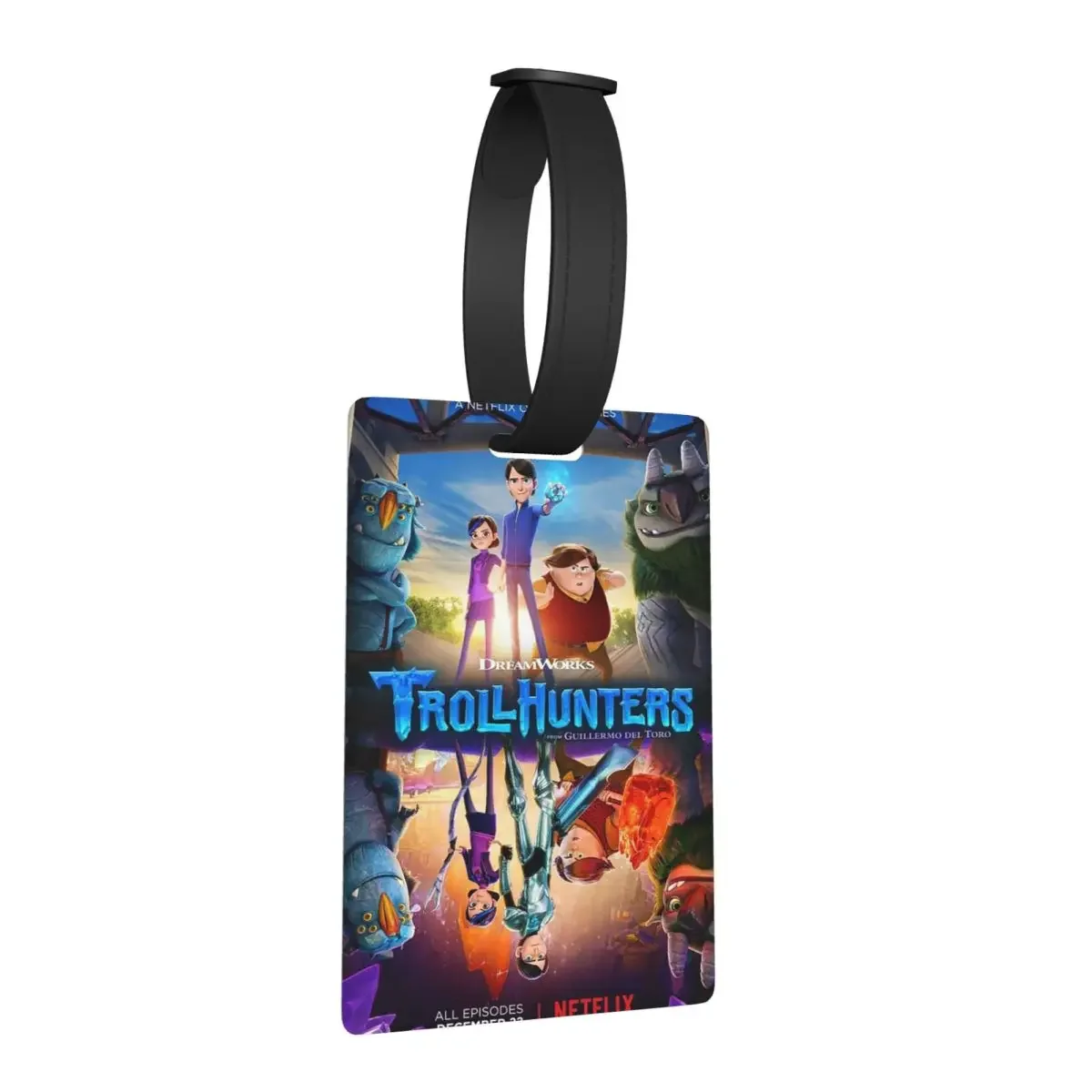 

Мультяшные трюковые охотники, багажные бирки, аксессуары для чемодана, дорожный портативный багаж, посадочная бирка, держатель этикетки, идентификационное имя, адрес