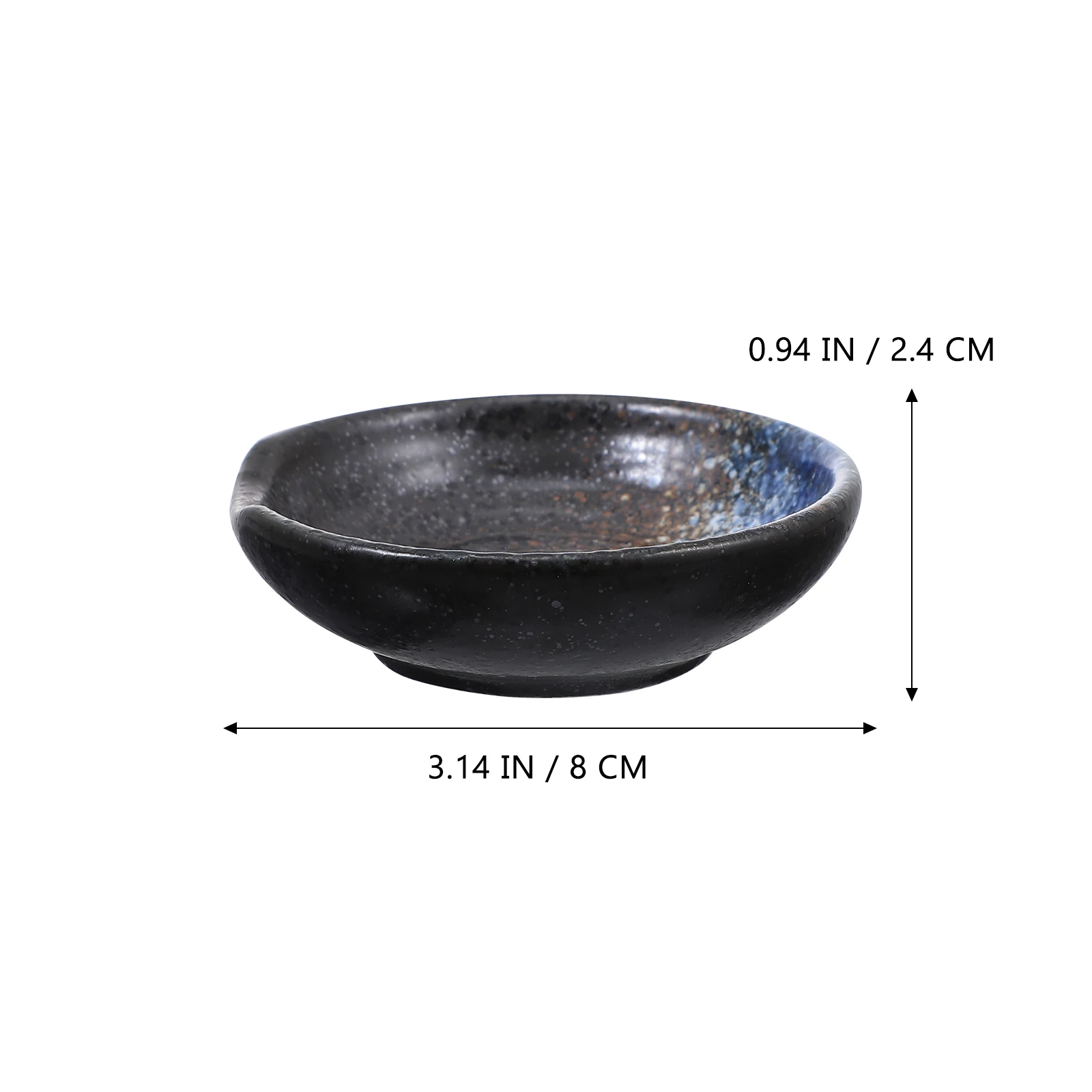 

4Pcs Ceramic Dishes with Unique Style Artistic Pattern Sauce Bowls for Soy Bbq Ketchup Butter Mayonnaise Seasoning Dips