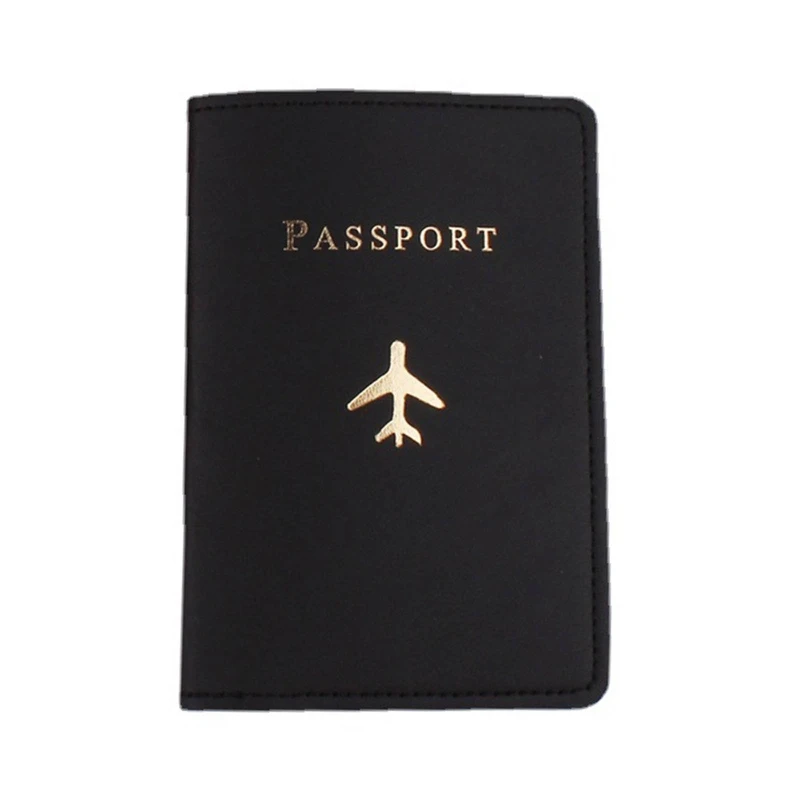PU Leather Passport Case Holder Multifunctional Travel Credit Card Wallet Cover