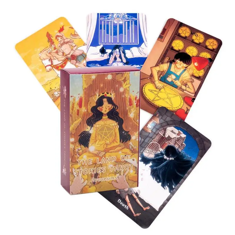 Cartas de Tarot, cartas de oráculo, versión en inglés, bonito juego de adivinación del destino, recuerdo de fiesta, juego de mesa, regalos para niños y niñas