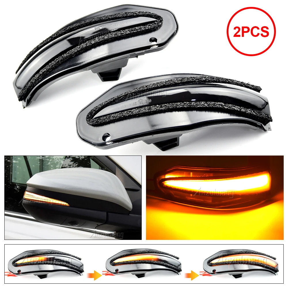 

2pcs LED Side Mirror Dynamic Turn Signal Sequential Light For Toyota RAV4 MK4 XA40 2013 2014 2015 2016 2017 2018