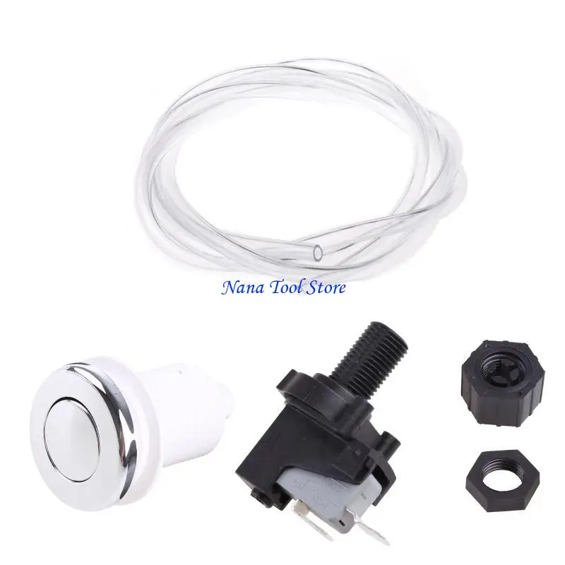 31GJ Air Button Switch Set Pneumatic Air Pressure Switch Knob Bath Spa Home Tools