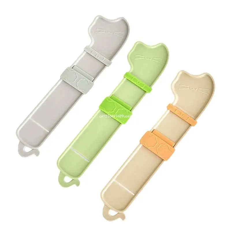 3pieces Cats Treat Squeezer Wet Dispenser for Cats Treat Squeezer Scoops for Pet Treat Feeding Control