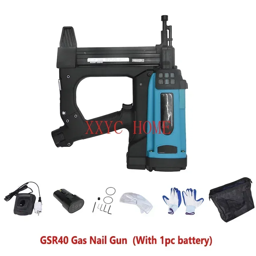 GSR40 nail gun 2V air staple gun air stapler Lithium battery can nail frame branches trunk 110-220V