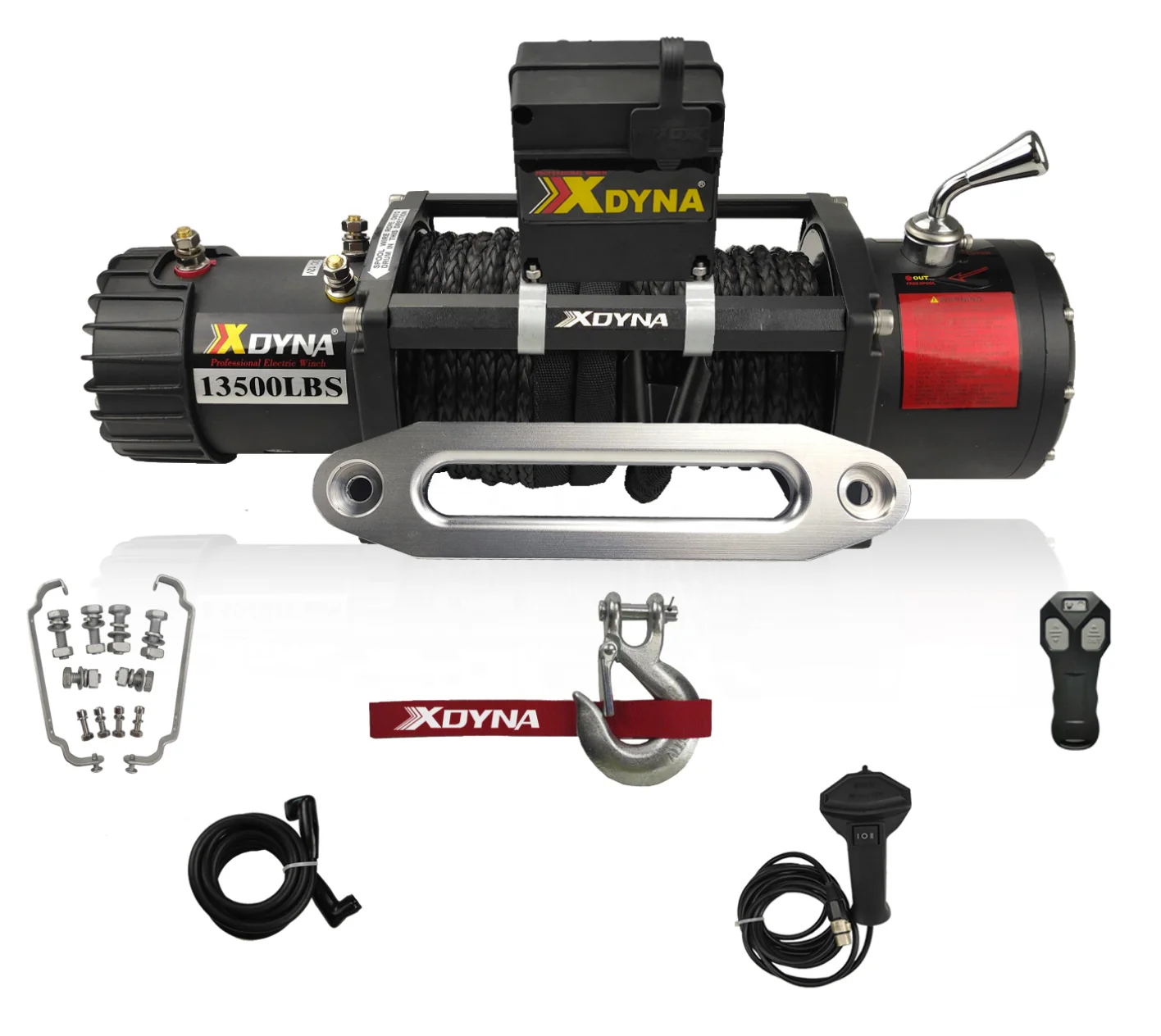 

13500lbs Electric Winch 4x4 Off-Road 12v 24v Single For Ranger Car SUV And Cable Pulling