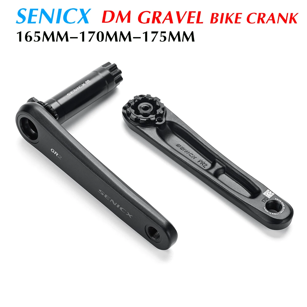 SENICX GR2/GR3 Road Cyclocros Aluminum Crank  165/170/175mm  for Road Folding Bike