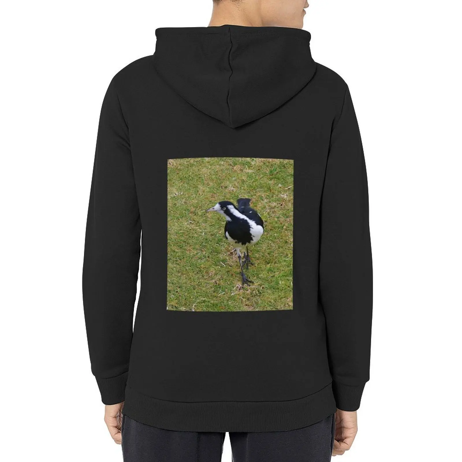 

Magpie-lark (Grallina cyanoleuca) Hoodie korean clothes men wear men's winter sweater mens clothing graphic hoodies