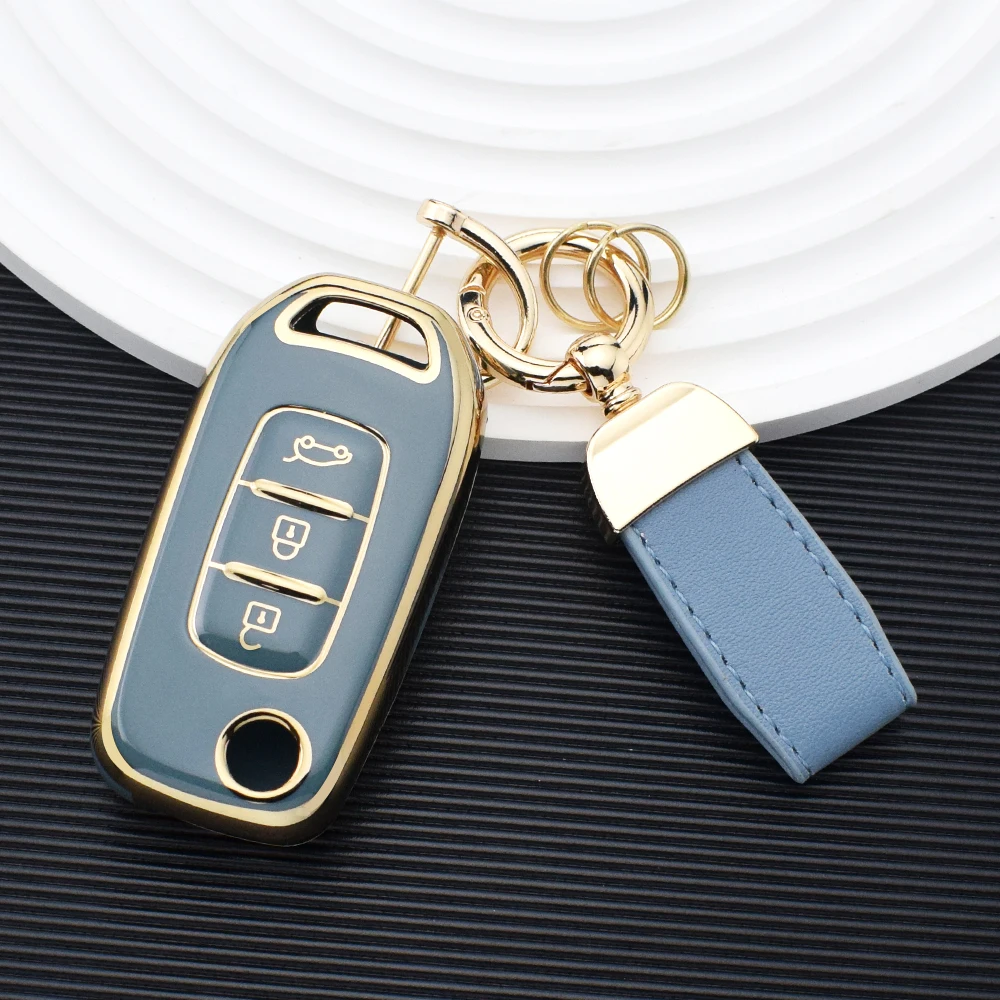 For Renault Kadjar Clio 5 Captur Arkana Sandero Stepway Logan Twingo Kwid 2023 Trafic Clio TPU Key Case Car Key Cover