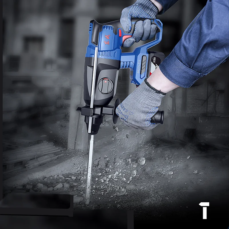 New brushless motor technology 26mm 3 features 20V/4AH power tools Rotary hammer drill