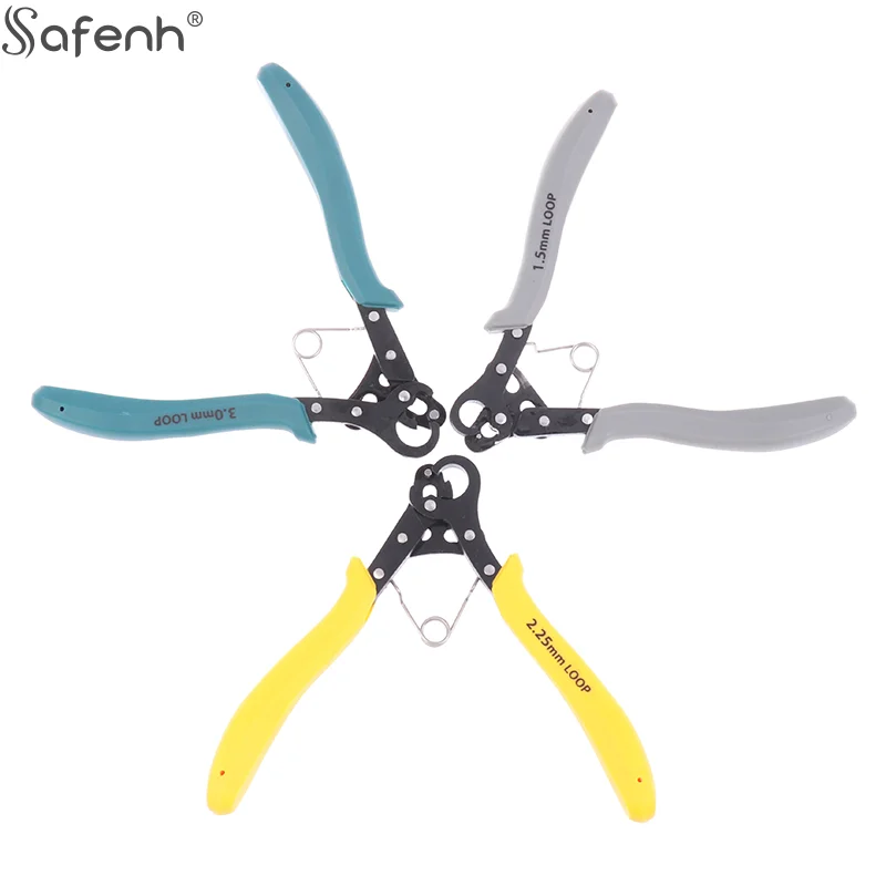 1.5/2.25/3 مللي متر سلك المتداول ذو طيات مجموعة ل سلك لف الانحناء إصلاح صنع المجوهرات أداة كماشة بأنف مستديرة لتغليف حلقة الأسلاك