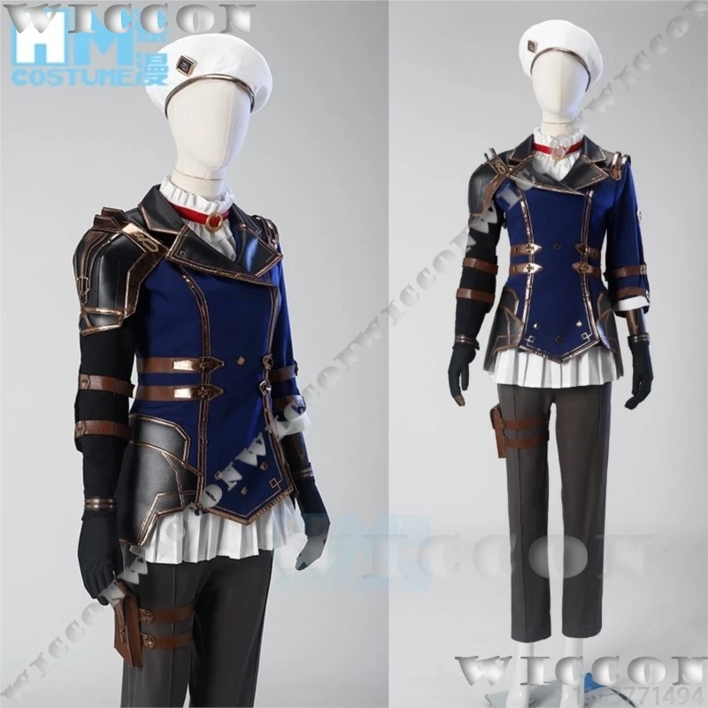 Anime Caitlyn Kiramman Arance Cosplay Costume Prop Wig Full Set Commander Women Holloween Game LOL League of Legends Customized