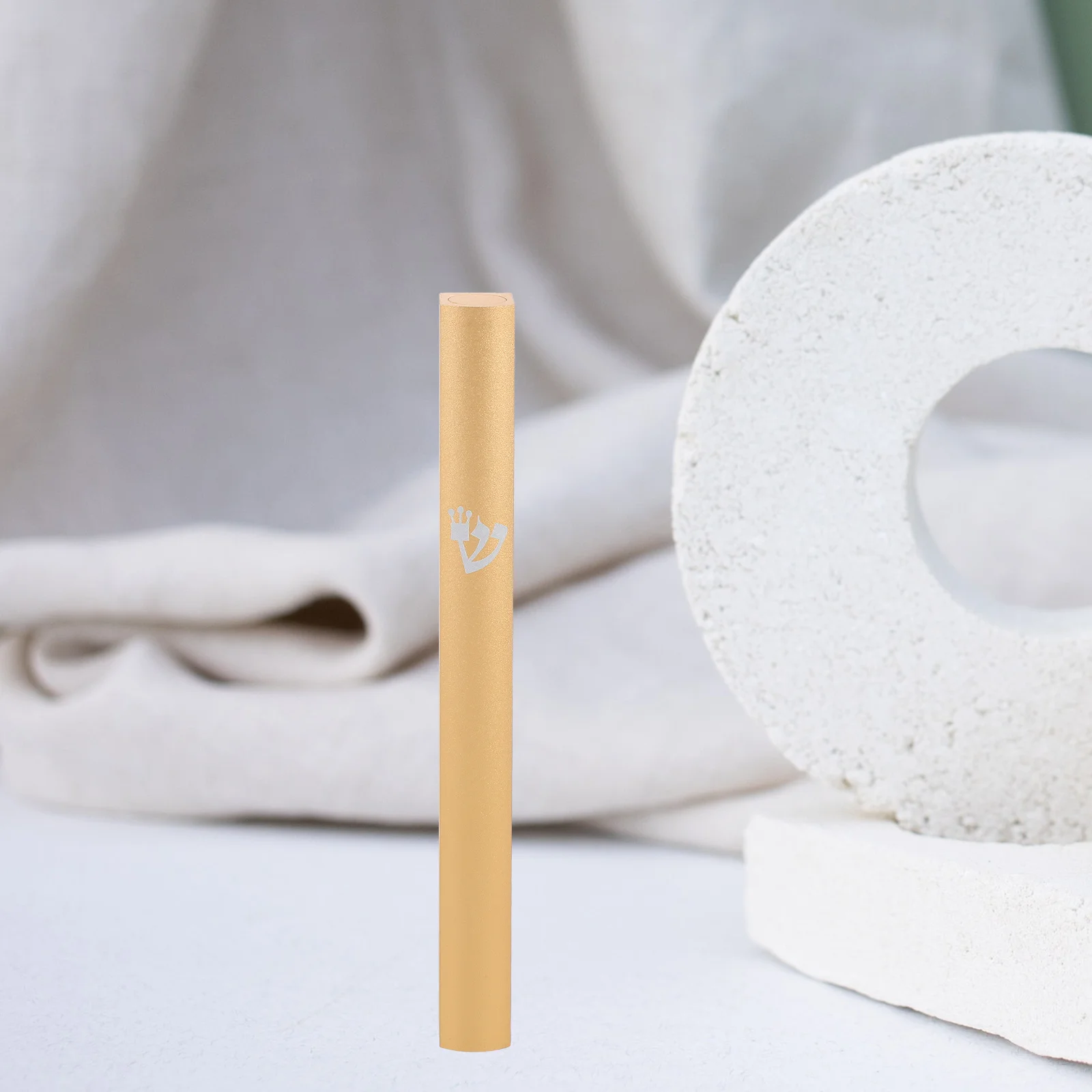 

Alloy Mezuzah for Door Decorative Retro Metal Wall Plaque Judaica Home Accent Outdoor Indoor Spiritual Blessing Entryway Mitzvah