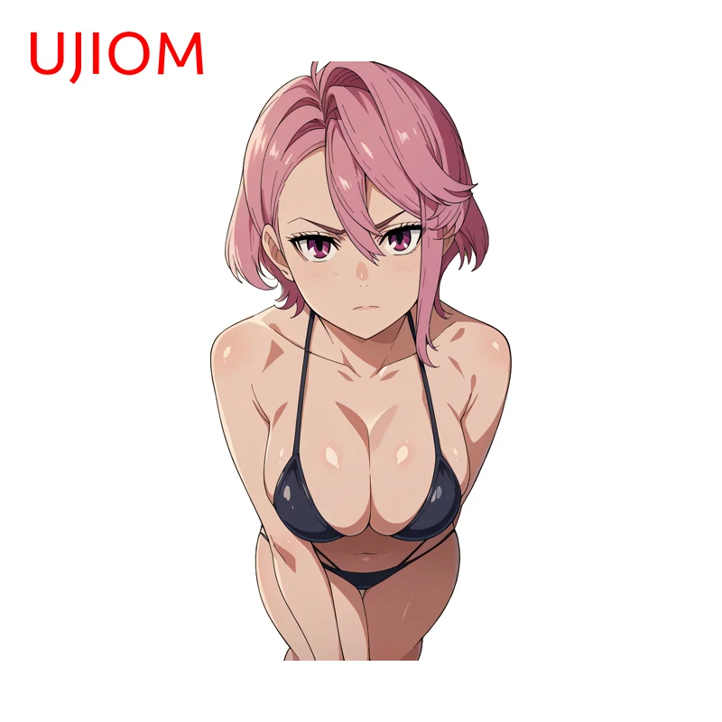 UJIOM Aira Shiratori Alluring Big Chest Wall Sticker Sunscreen Vestibulec Chic PVC Decal NSFW Bikini Wardrobe Decor Accessories