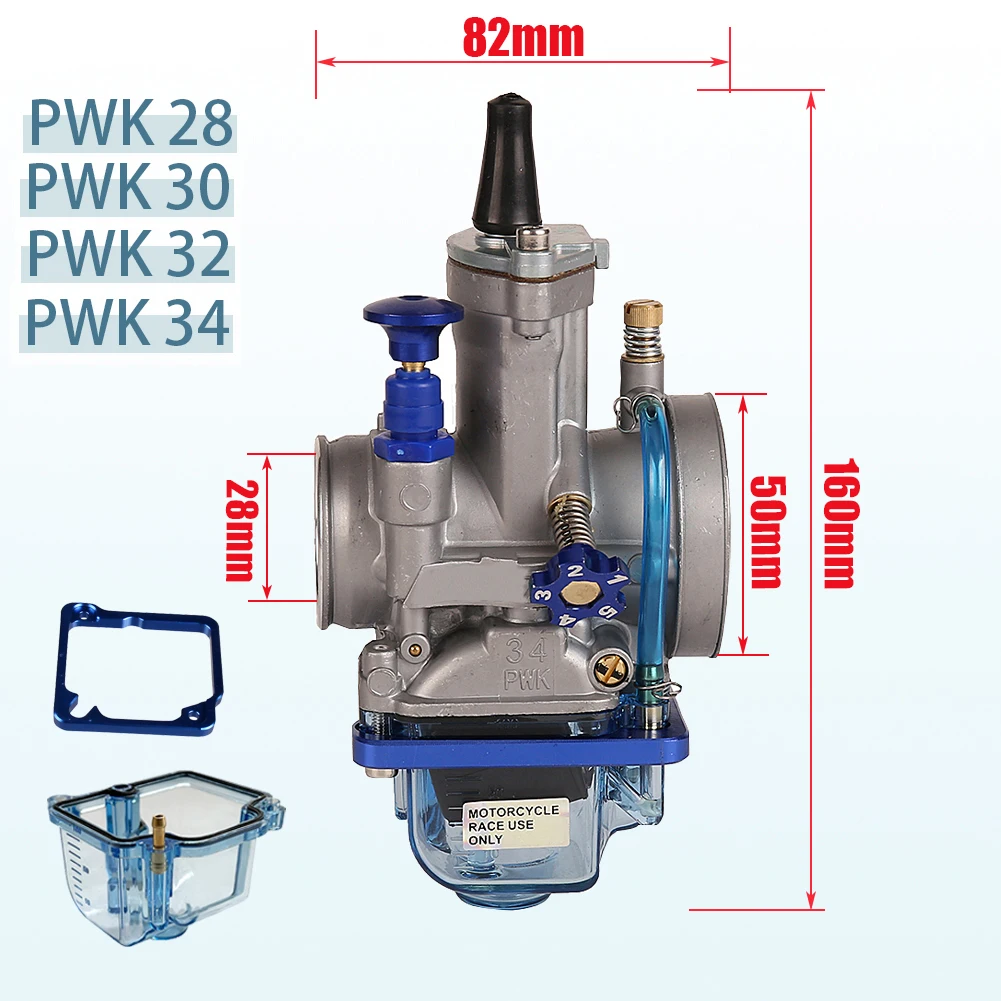 

Universal Carburetor PWK 28 30 32 34mm Motorcycle Carburetor With Power Jet For Keihin Mikuni 2T 4T Engine Racing Parts Scooters