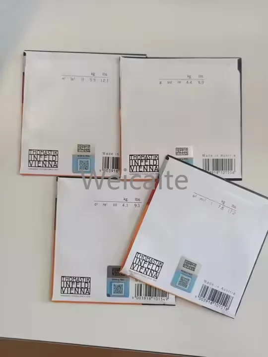 Cordas de violino de alta qualidade 4/4 3/4 acessório de violino quente brilhante tom equilibrado peças genuínas de violino