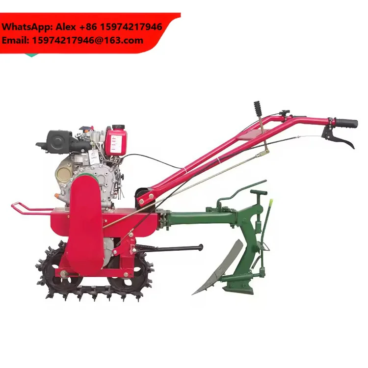 Multifunctional Orchard Field Trenching Machine Household Vegetable Plowing Machine Chain Track Micro-Cultivator