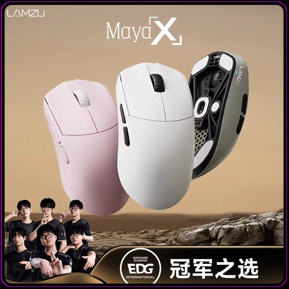 

Lamzu Maya X Wireless Bluetooth Esports Mouse EDG Gaming 8K Return Paw3950 Mouse Pc Accessories Gifts Vorlant Csgo Gamer Mice