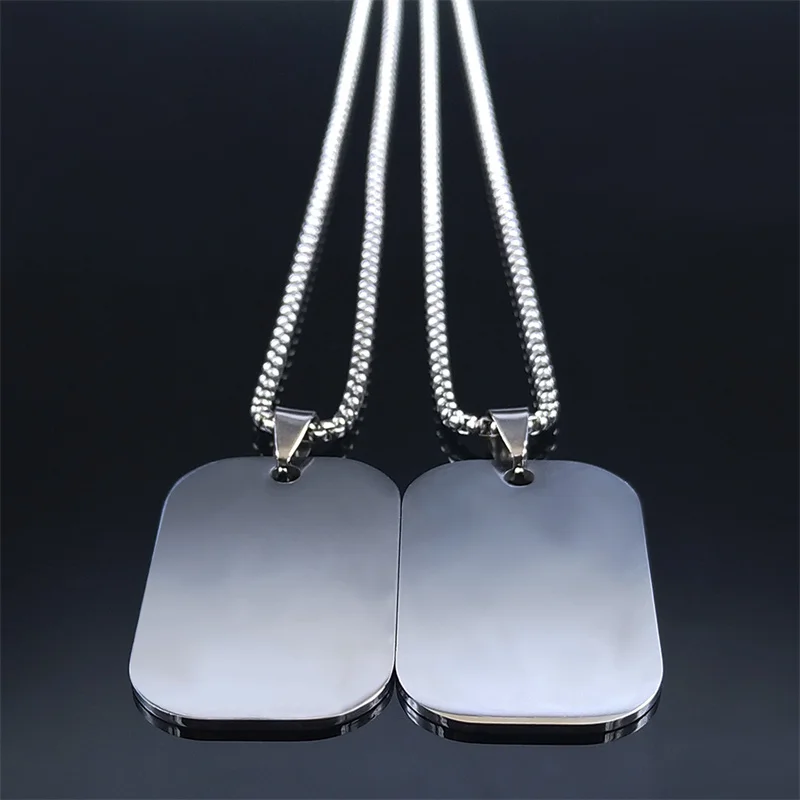 2PCS CAOA PASO QUE TU DES YO LO DARE CONTIGO Stainless Steel Chain Necklace Women Silver Color Necklace Jewelry 2022