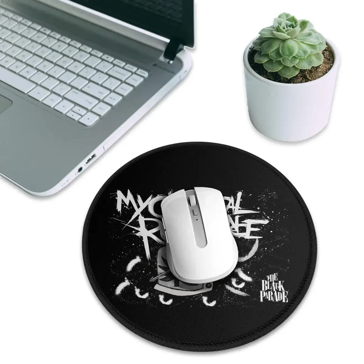 Mcr Band Punk Rock My Chemical Romance Round Mouse Pad Computer Keyboard Mouse Mat Gaming PC Desk Mat Office Accessories Table