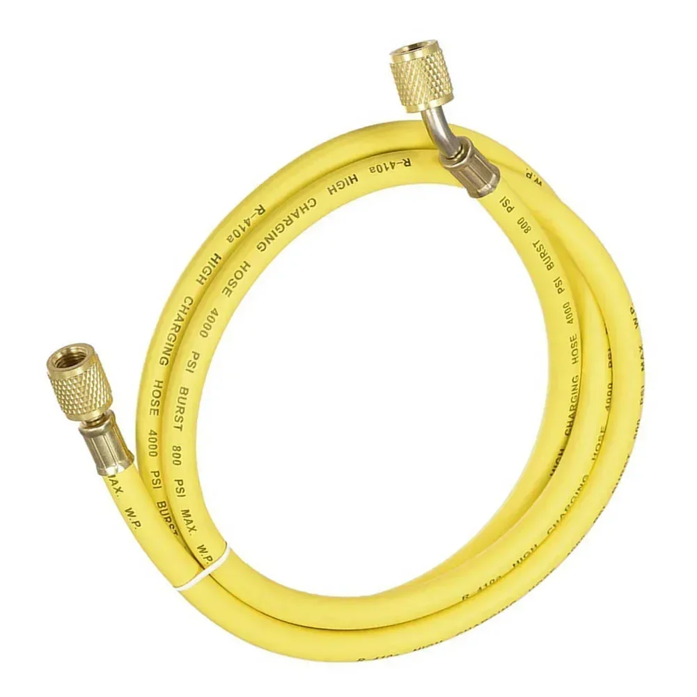 1 pz tubo di ricarica tubo 1.5M lunghezza 1/4 SAE filettatura 800Psi per refrigerazione AC tubo di ricarica in gomma ottone 800PSI