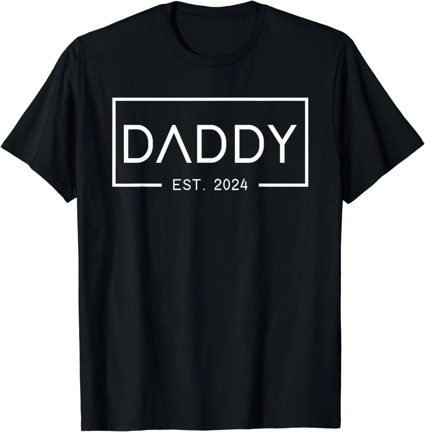 

Mens Daddy Est 2024 First Daddy Father's Day 2024 New Daddy T-Shirt