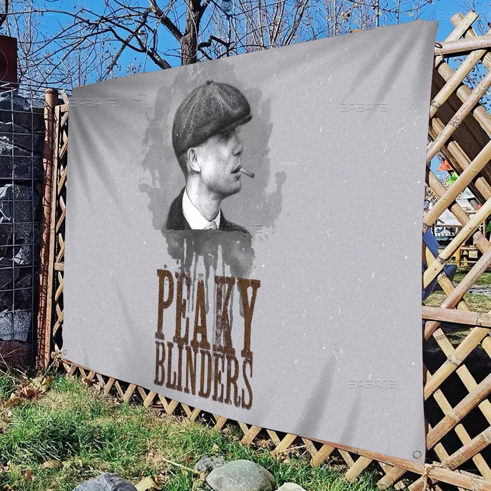 P-Peaky B-Blinders TV Banner Art Printing Japanese Wall Flag Anime Wall Hanging Home Decor