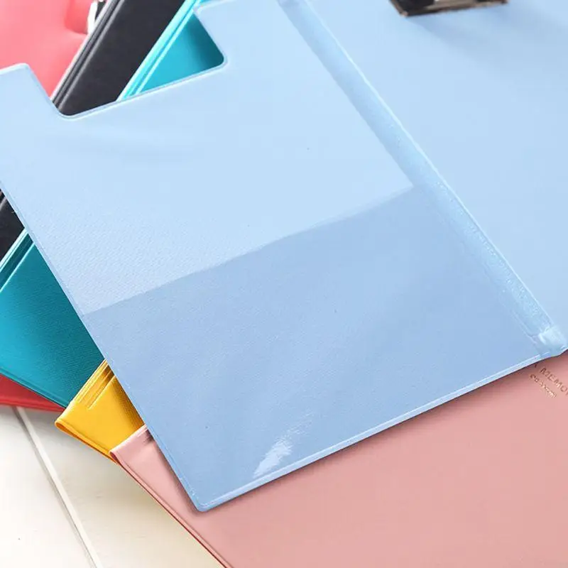 

Y5LB Waterproof Clipboard Writing Pad File Folder Document Holder School Office Stationery Supply Random Color