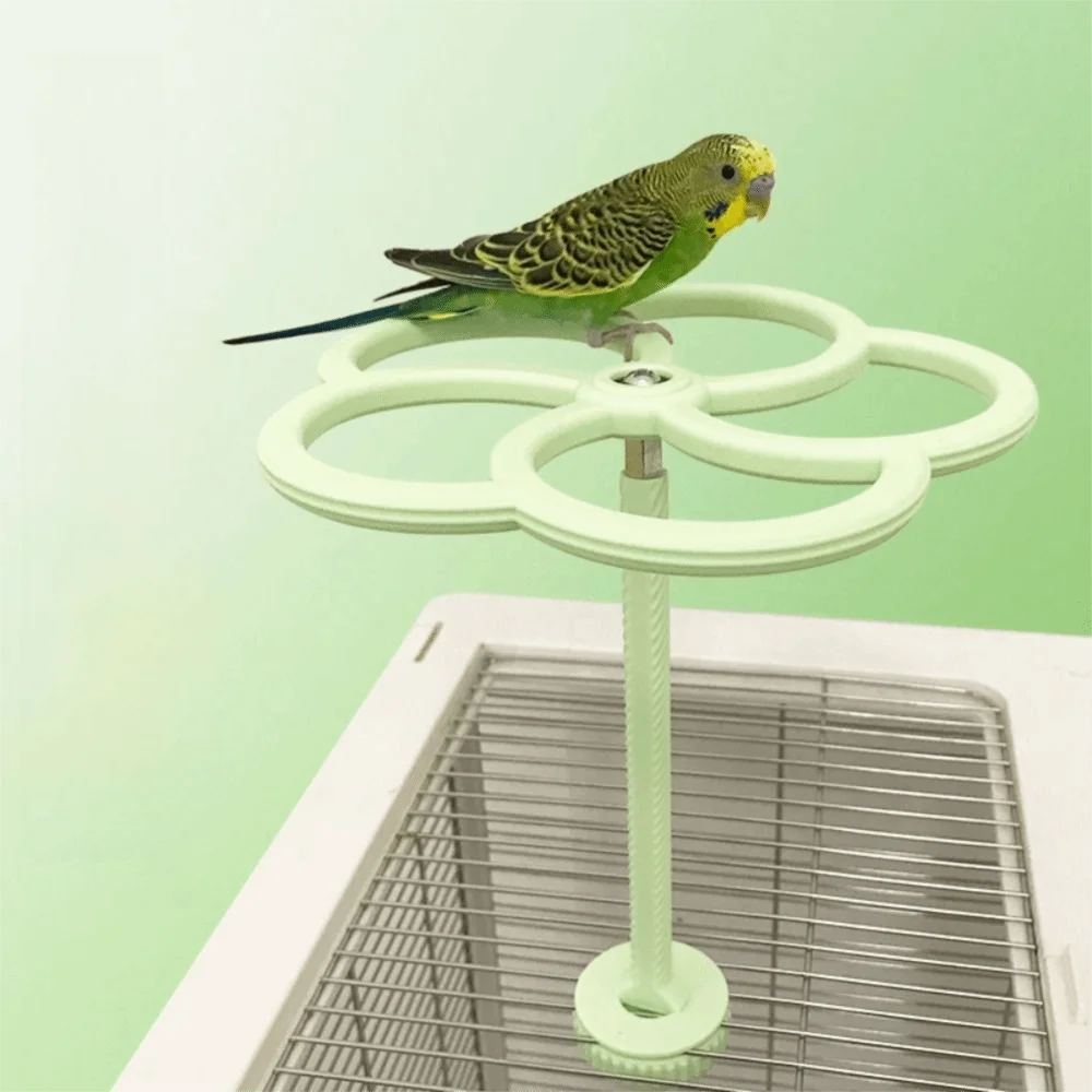 Chewable Rotating Parrot Windmill Interactive 360° Rotating Birds Standing Perch Self Entertaining Smooth Bearings