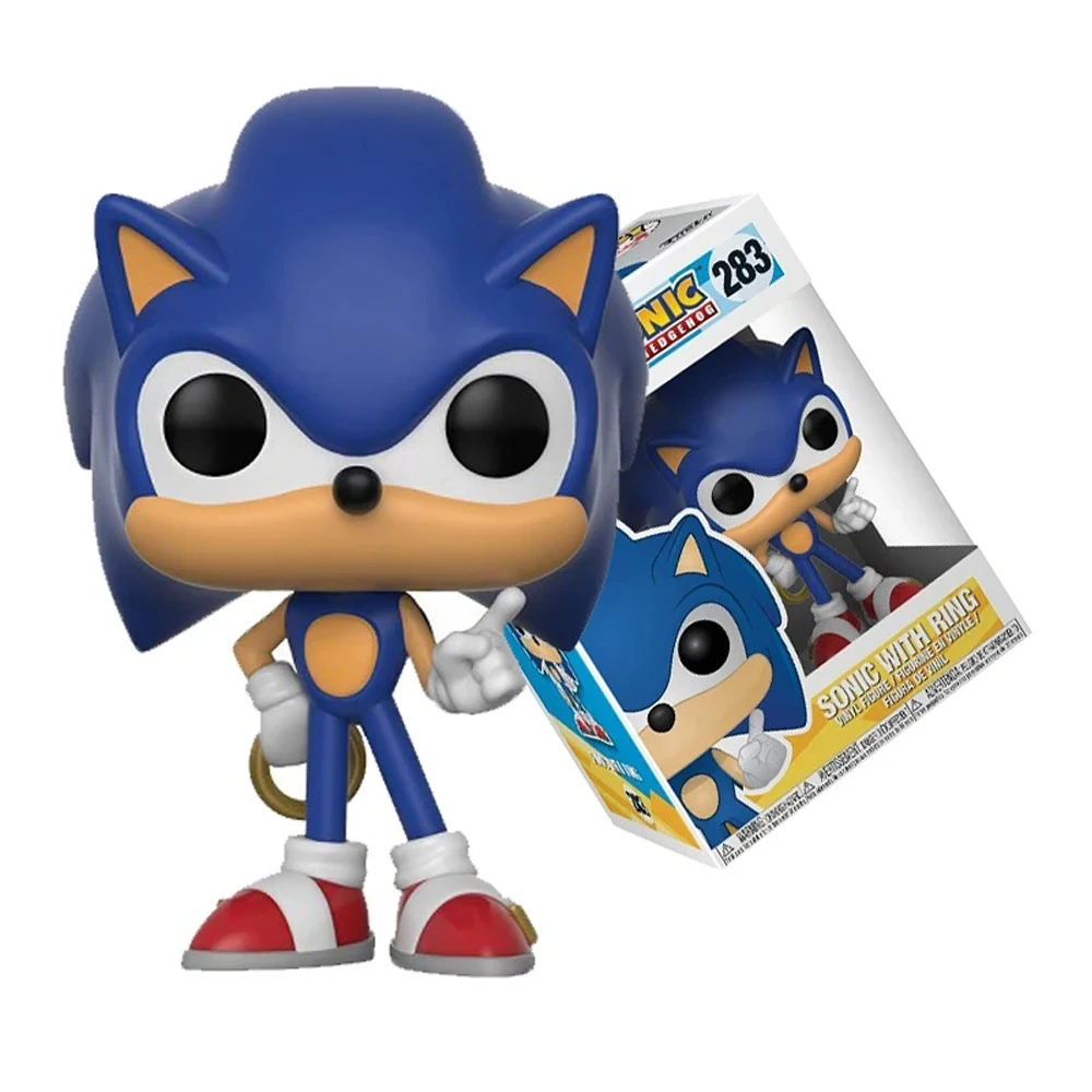 New POP Super Sonics Vinyl Dolls #283 EMERALD SHADOW Collectible Model Action Figure Toy for Kids Birthday Christmas Gift