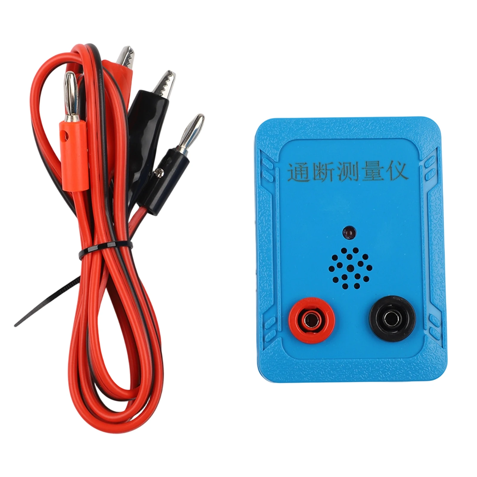White ABS 9V Buzzer Continuity Tester Wire Cable PCB Switch With Audible Visual Alarm For Electrical Testing