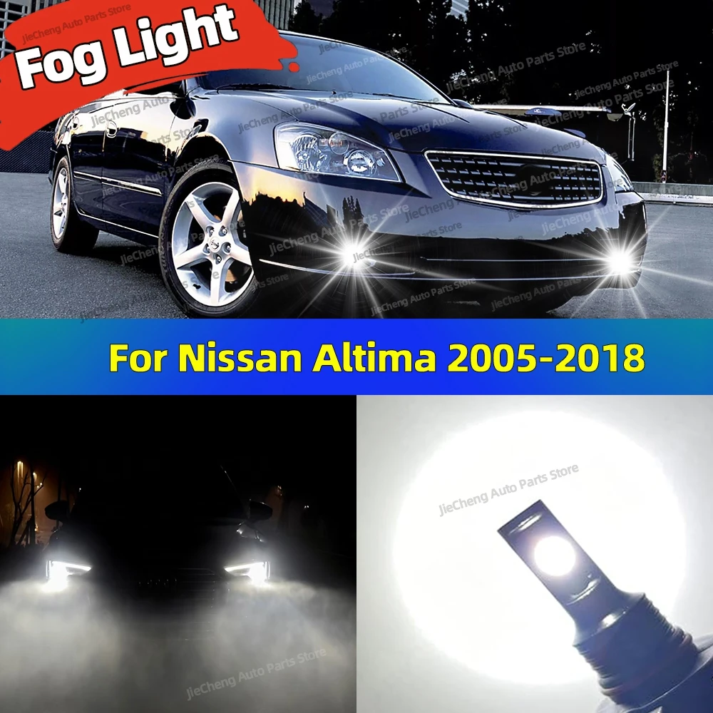 

LED Fog Lamp Car Fog Light Front Bulb 25000LM Ultra Bright For Nissan Altima 2005-2018 2008 2009 2010 2011 2012 2013 2014 2015