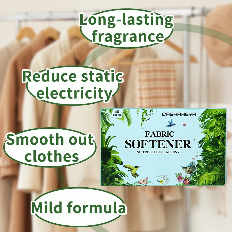 Long-Lasting Fresh Coconut Sce - Fabric Softener Sheet recension och pris