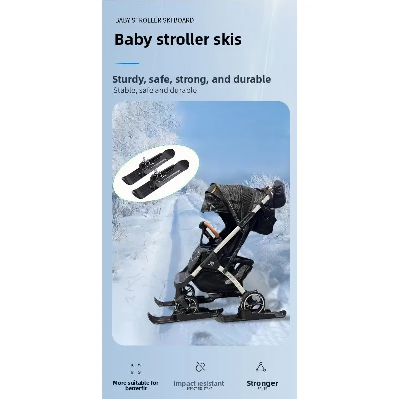 

Balance Cycling Snow Ski Set Cycling Snowboard Ski Kit Portable Scooter Winter Snow Sledge Board for Walkers Balance Cycling