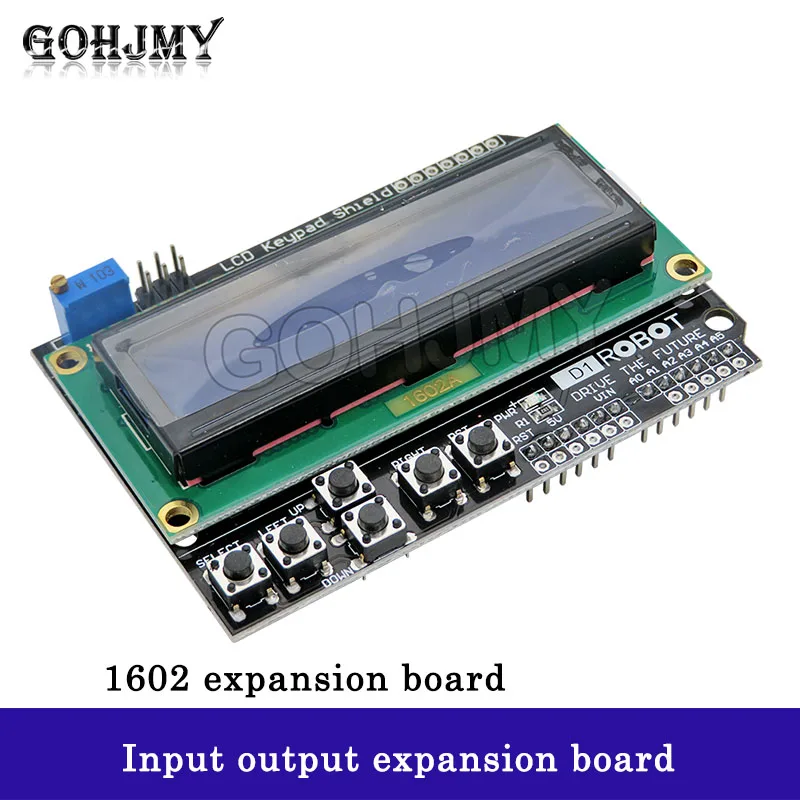 LCD1602 Karakter LCD Input/Output Papan Ekspansi Pelindung Keypad LCD GOHJMY
