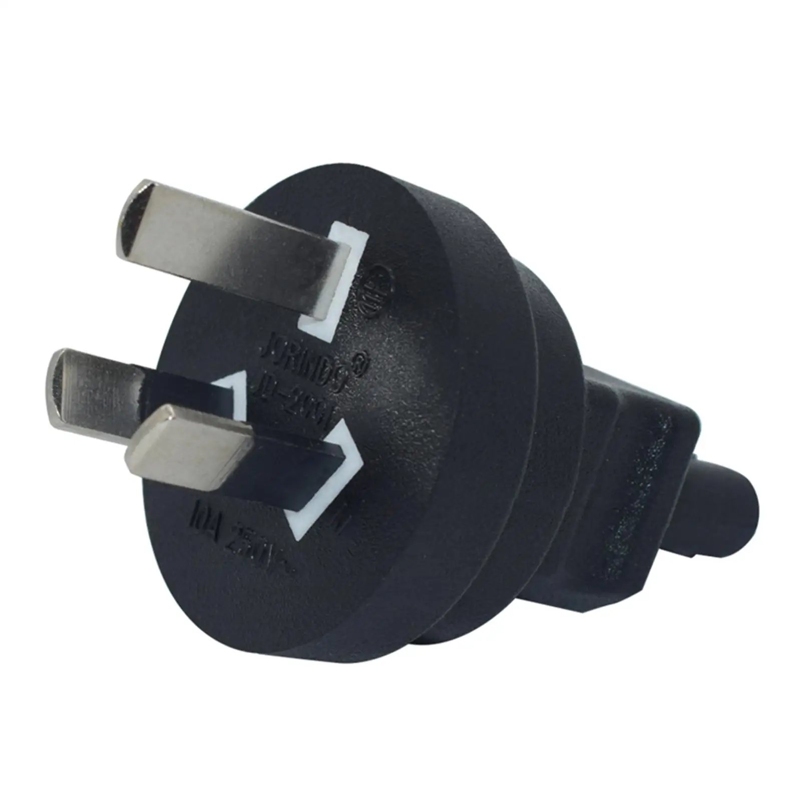 Adaptador de corriente IEC C14 macho a C7 hembra 10A/250V convertidor negro para computadora portátil