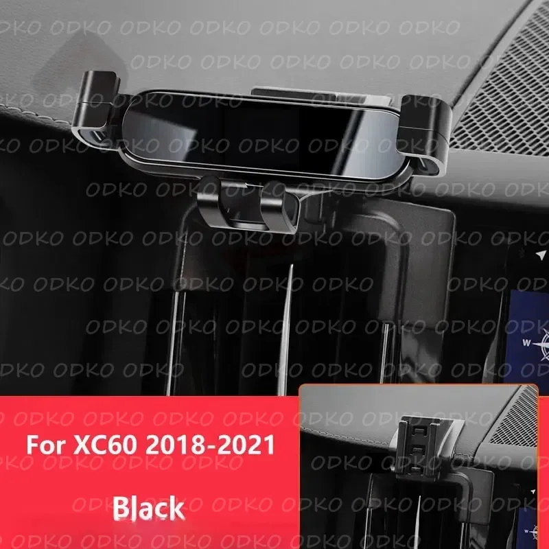 

Car Accessories Mobile Phone Holder For Volvo XC60 2021 - 2018 Mounts Bracket GPS Stand Rotatable Support 3 Colors