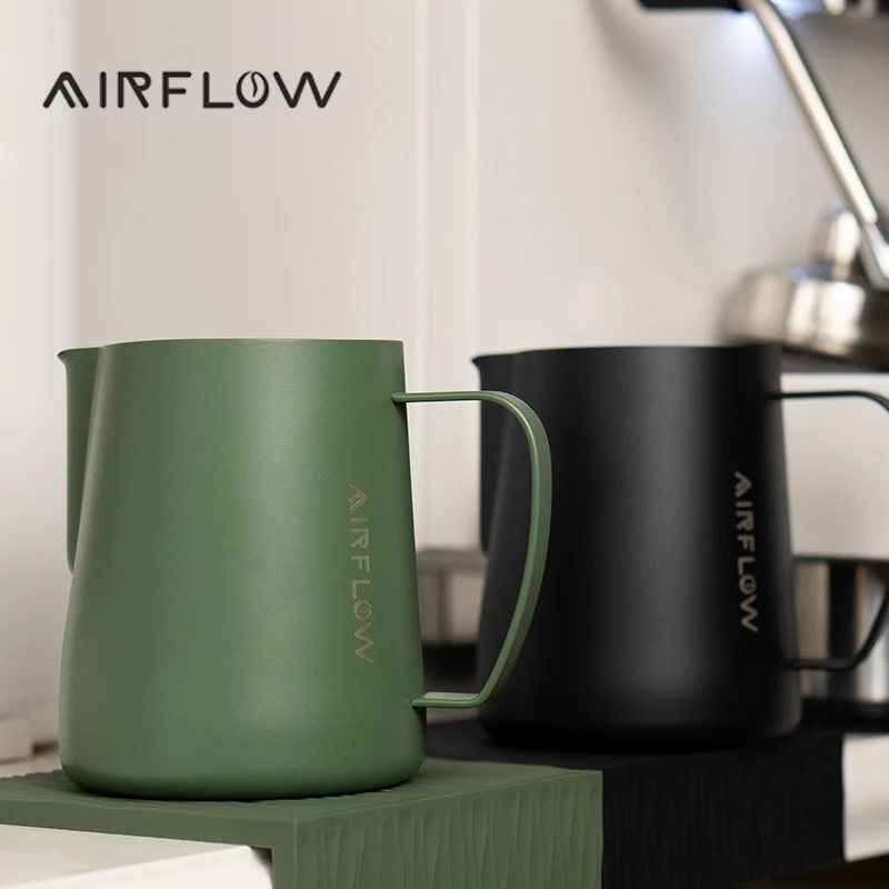 

AIRFLOW Stainless Steel Milk Frothing Pitcher 400/600ml Cappuccino Latte Art Milk Frothing Jug Home Barista Accessories