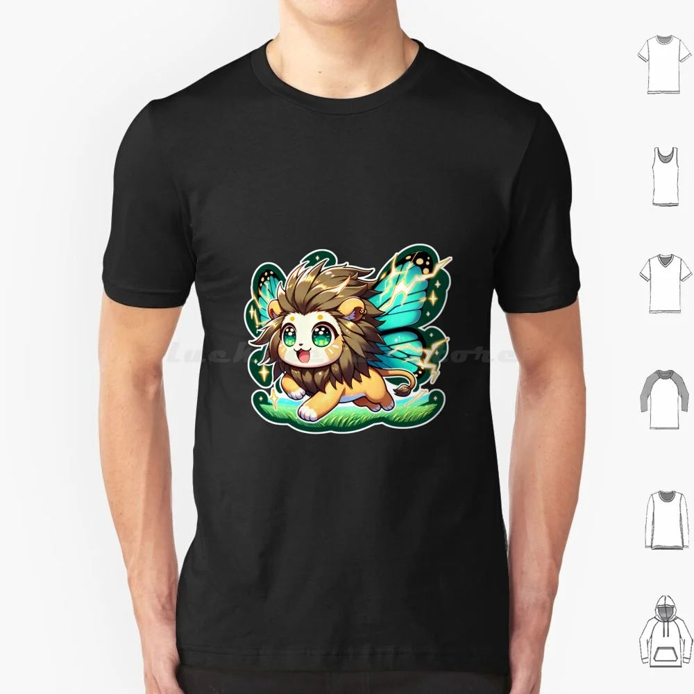 Legendary Animals-Electro-Lion T Shirt Cotton Men Women DIY Print Fantastical Cute Kawaii Fantasy Supernatural Folklore