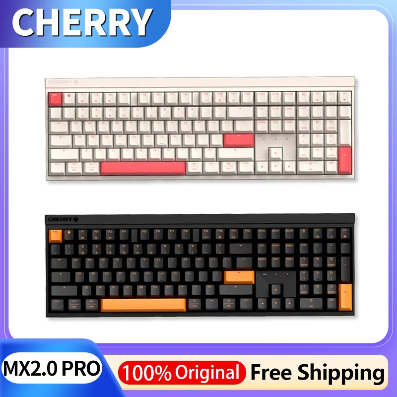 

CHERRY MX2.0 pro Wireless Mechanical Keyboard 108 Keys Customized Tri-Mode Gaming Office Quiet Gasket Hotswap for PC Gift