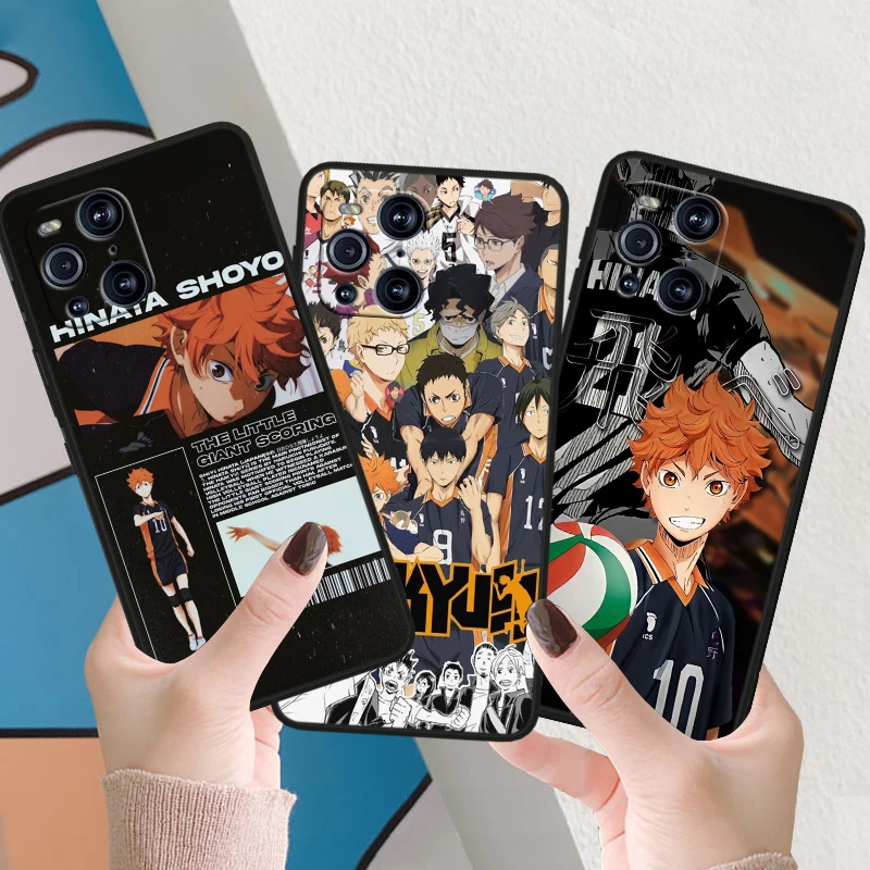 Anime Haikyuu für Oppo finden x6 x5 x3 x2 f21s f21 pro lite neo schwarz Silikon Fundas Soft Phone Fall