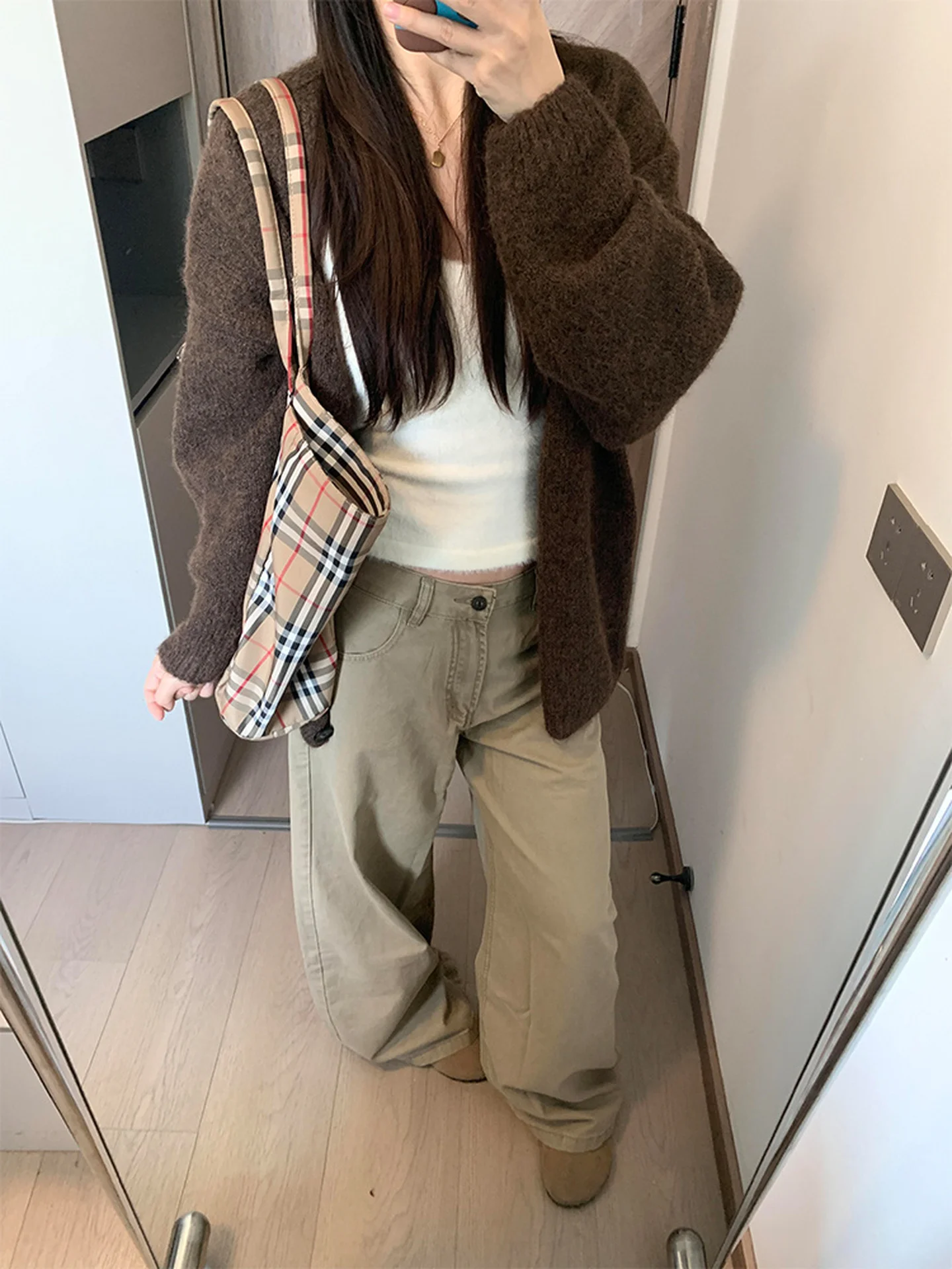 

American Washed Khaki Thin Denim Jeans Women Summer New Spicy Commute High Waist Straight Leg Long Pants Wide Leg Pants