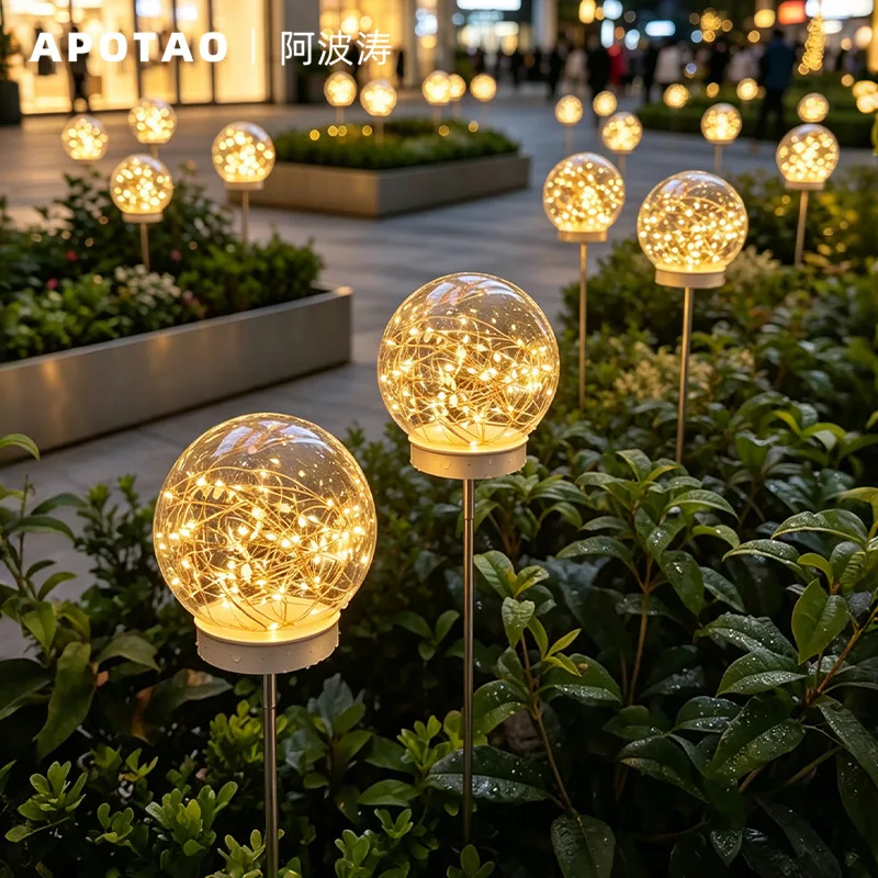 12/15/20/25cm LED Glow Round Ball Night Lights Battery Powered Remote 16 Colors Garden Landscape Lawn Lamps Indoor Outdoor Decor