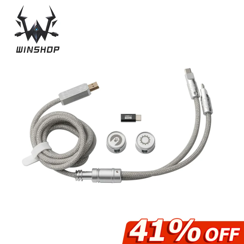 

WINSHOP Split Dual 8K Gaming Cable AM Edition Esports Level Low Latency Type-C Universal Computer Gaming Accessories