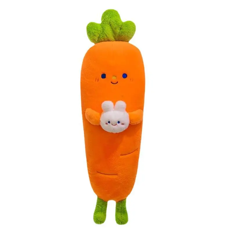 Kawaii knuffel gevuld pop wortelkussen schattig lang konijntje knuffel kinderen verjaardagscadeau zacht knuffelig speelgoed voor kinderen fabriek