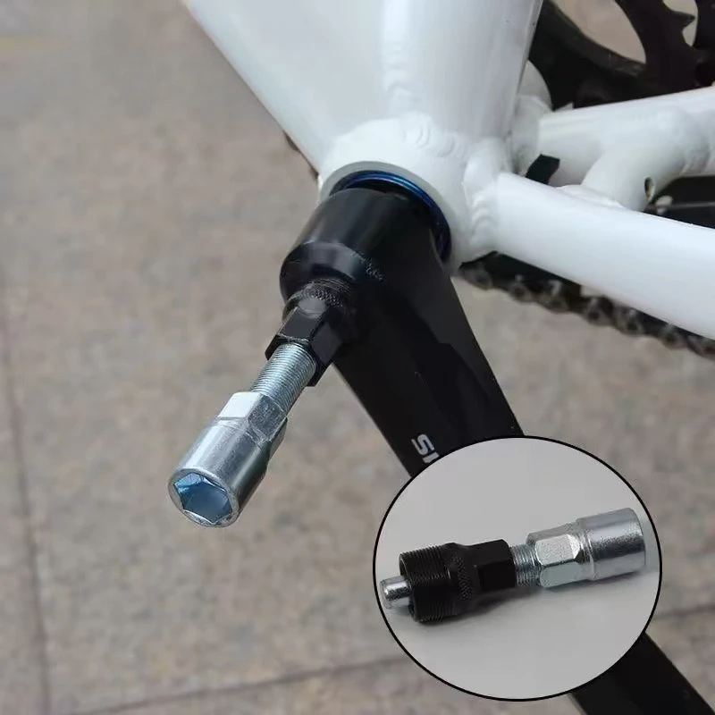 1set Mountain Bike Repair Tools Bottom Bracket Puller and Removal Tool Set with Wrench Bicycle Maintenance Tools