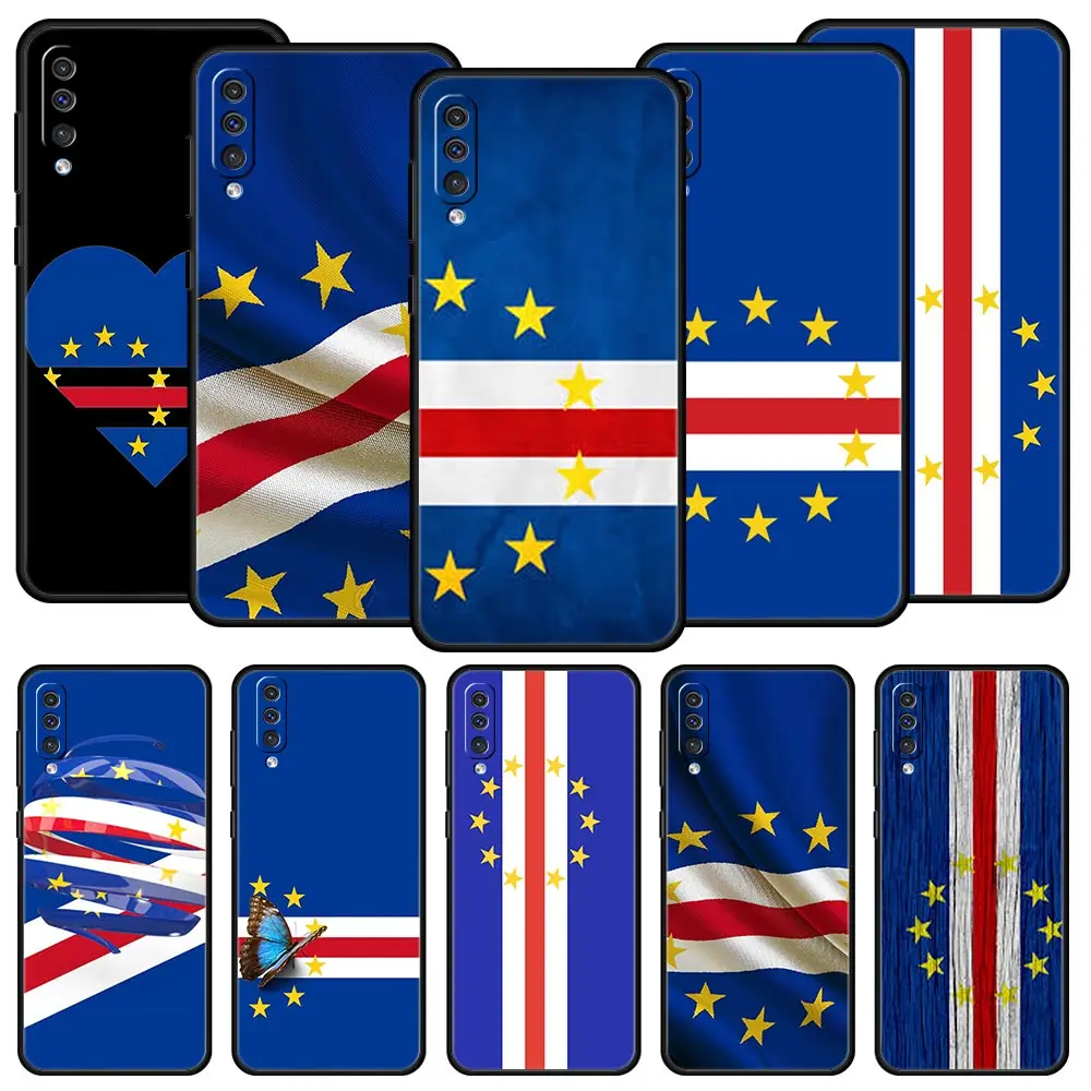 

Чехол для телефона Samsung A56 A36 A26 A54 A52 A24 A14 A50 A70 A40 A20E A06 A12 A22 A34 A42 A32 5G A04s A16 Cover Cape Verde Flag